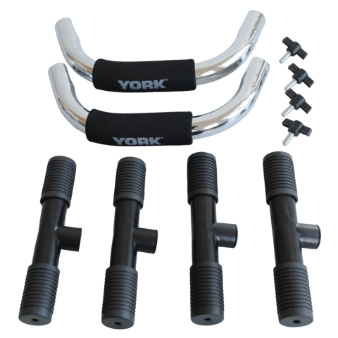 Упори для віджимань York Fitness (пара), хром