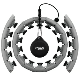 Хулахуп Trex Sport TX-010CHH масажний з обважнювачем сірий