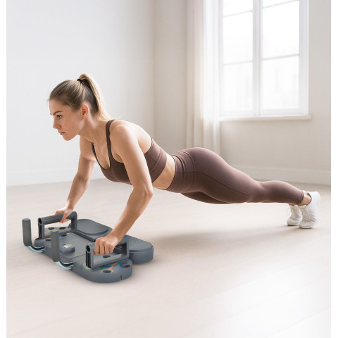 Дошка для віджимань Gymtek Multi Push Up Board сірий