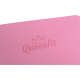 Килимок (мат) для фітнесу та йоги Queenfit Premium TPE 0,5см рожевий