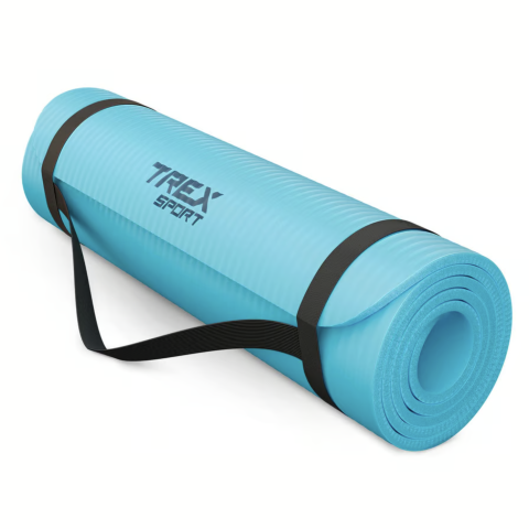 Коврик для йоги Trex Sport TX-018NGM NBR 1см 180х60 блакитний