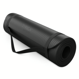 Коврик для йоги Trex Sport TX-018NGM NBR 1см 180х60 чорний