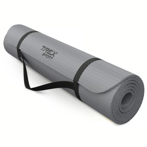 Коврик для йоги Trex Sport TX-019NGM NBR 1см 190х80 сірий