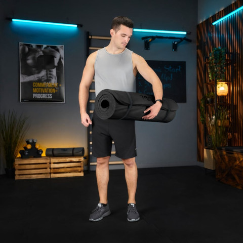 Коврик для йоги Trex Sport TX-029NGM NBR 2см 190х80 чорний