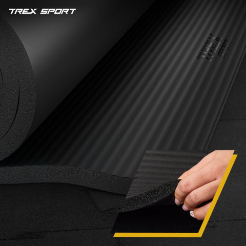 Коврик для йоги Trex Sport TX-029NGM NBR 2см 190х80 чорний