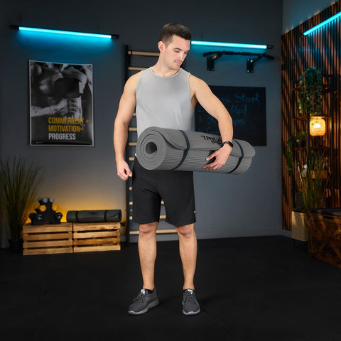 Коврик для йоги Trex Sport TX-029NGM NBR 2см 190х80 сірий