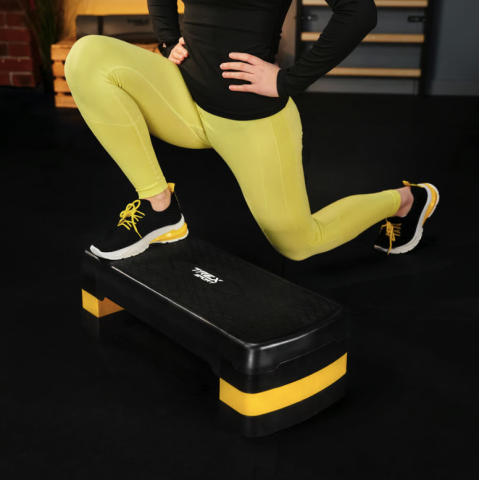 Степ платформа Trex Sport TX-030AS 3 рівнева чорно-жовта