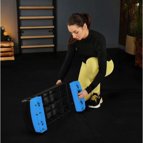 Степ платформа Trex Sport TX-030AS 3 рівнева чорно-блакитна