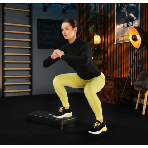 Степ платформа Trex Sport TX-030AS 3 рівнева чорно-блакитна