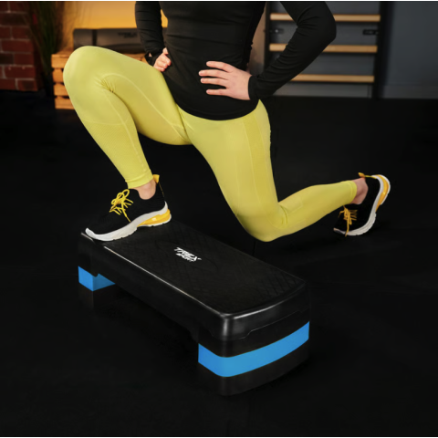 Степ платформа Trex Sport TX-030AS 3 рівнева чорно-блакитна