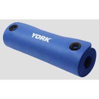 Мат для фітнесу з отворами York Fitness NBR 1см синій