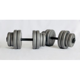 Гантелі WCG 2х15кг GREY