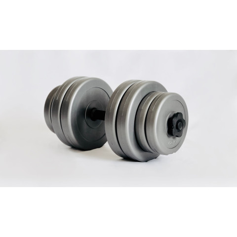 Гантелі WCG 2х15кг GREY