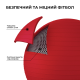 М'яч для фітнесу (фітбол) WCG 75 Anti-Burst 250кг Червоний + насос