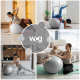 М'яч для фітнесу (фітбол) WCG 75 Anti-Burst 250кг Сірий + насос