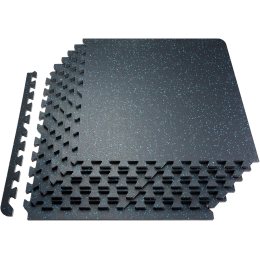 Мат-пазл DualMat 60×60×1,2 (чорний/сині вкраплення) — 1 шт