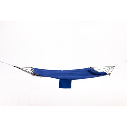 Гамак двомісний з деревʼяними планками Lago синій, 200х150 см