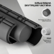 Масажний ролик WCG K3 Premium Foam Roller 42 см, чорний, 3D рельєф, EVA, до 200 кг