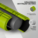 Масажний ролик WCG K3 Premium Foam Roller 42 см, салатовий, 3D рельєф, EVA, до 200 кг