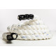 Канат тренувальний для кросфіта 9м Battle Rope White WCG 50х9