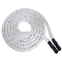 Канат тренувальний для кросфіта 12м Battle Rope White WCG 50х12