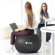 М’яч для фітнесу WCG Balance Pro 85 см Anti-Burst до 500 кг з насосом, фітбол для йоги та пілатесу, чорний 