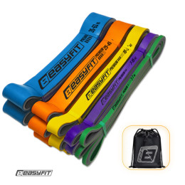 Набір резинок для підтягувань EasyFit Premium 2–63 кг (5 шт)