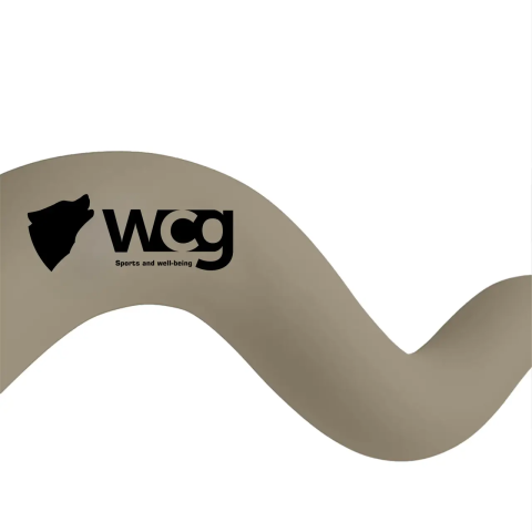 Обтяжений фітнес-гриф WCG Wave 6 кг для пілатесу та тренувань, 90 см, Soft Touch, тауп