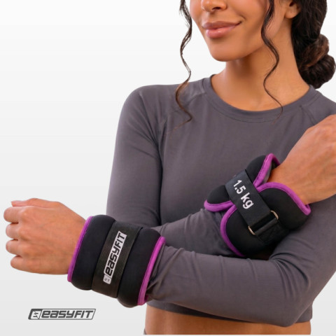 Обтяжувачі EasyFit Comfort 1,5 кг для ніг та рук з металом (пара)